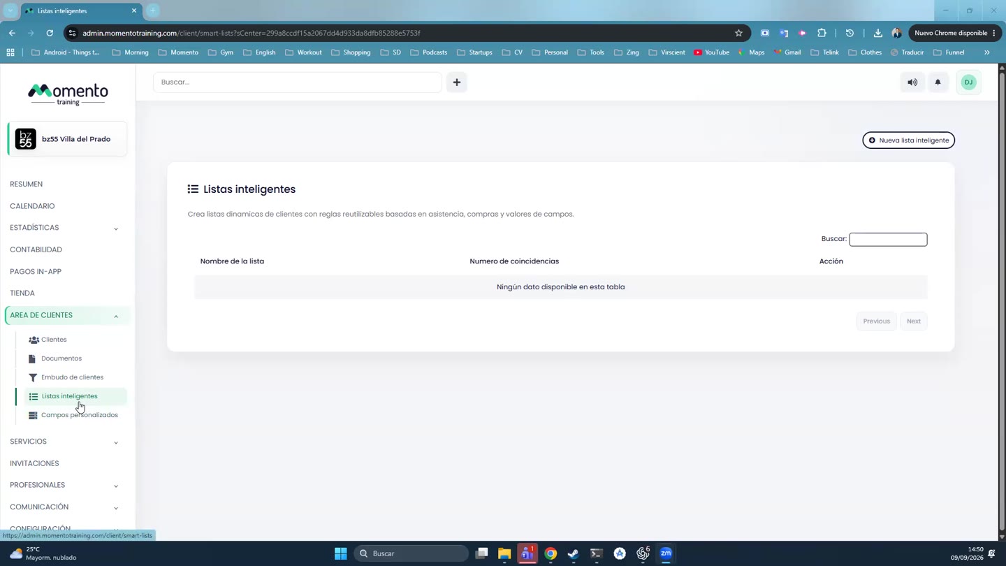 Formulario de alta de cliente