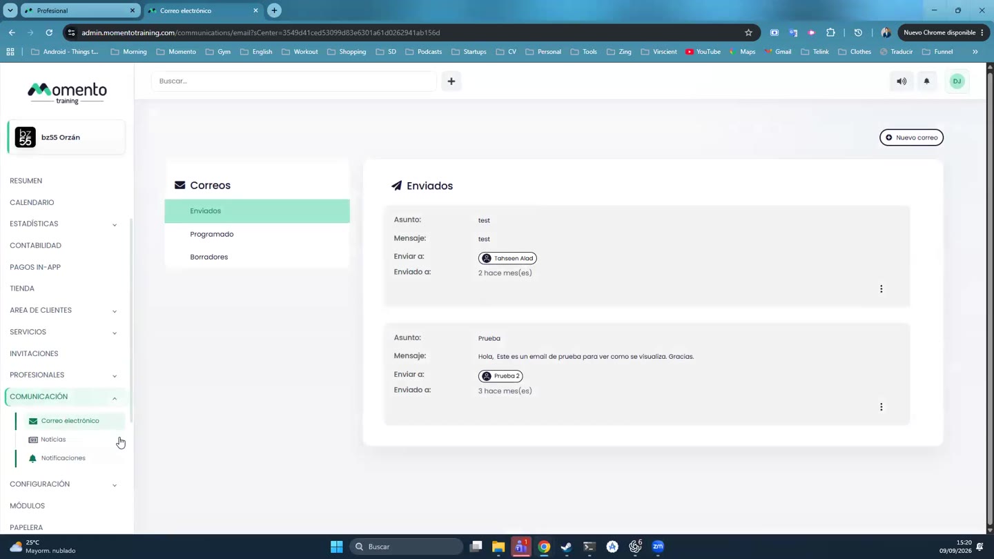 Editor de comunicaciones
